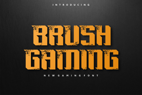 Brush Gaming Font - Featured Image