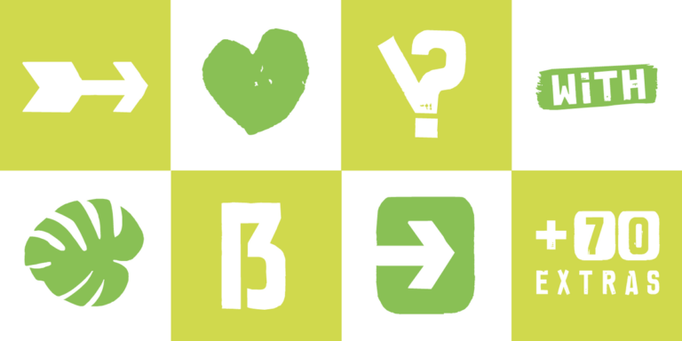 Brush Poster Grotesk Extras Font - Featured Image