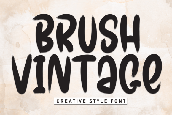 Brush Vintage Font - Featured Image
