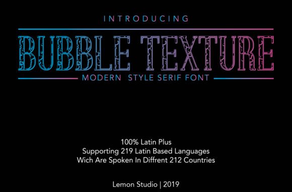 Bubble Texture Font - Featured Image