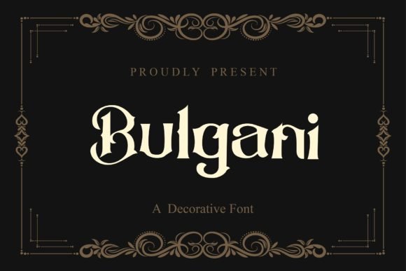 Bulgani Font - Featured Image