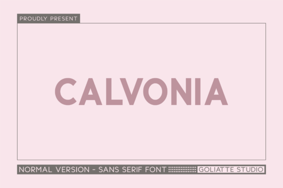 Calvonia Font - Featured Image