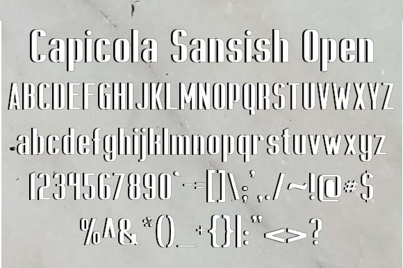 Capicola Sansish Open Font - Featured Image