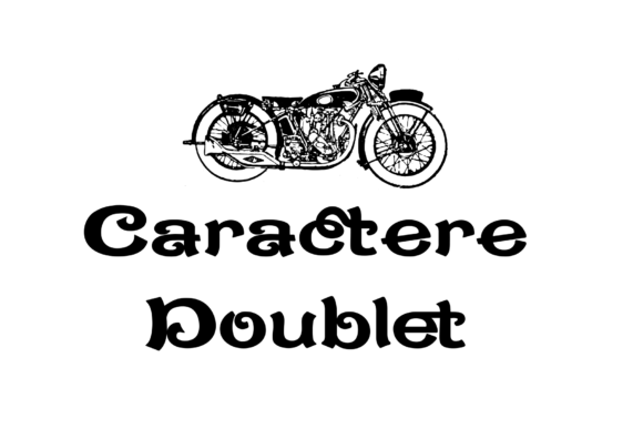 Caractere Doublet Font - Featured Image