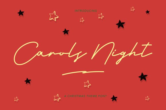 Carols Night Font - Featured Image