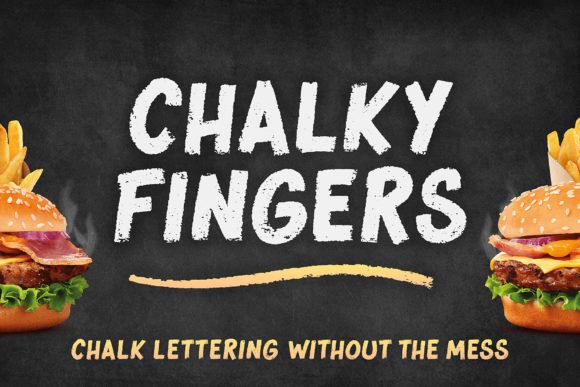 Chalky Fingers Font - Featured Image
