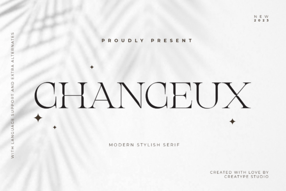 Chanceux Modern Stylish Serif Font - Featured Image