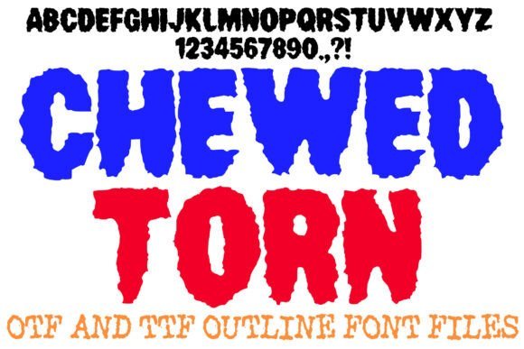 Chewed Torn Font - Featured Image