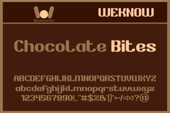 Chocolate Bites Font - Featured Image