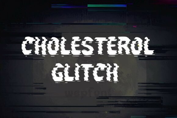 Cholesterol Glitch Font - Featured Image