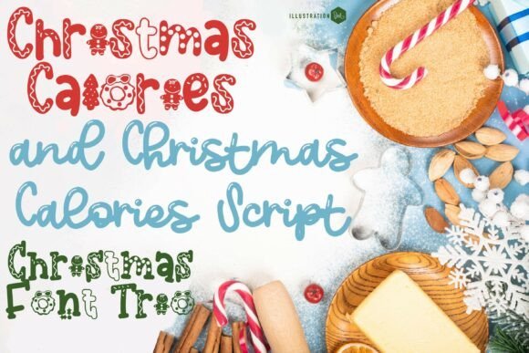 Christmas Calories Trio Font - Featured Image