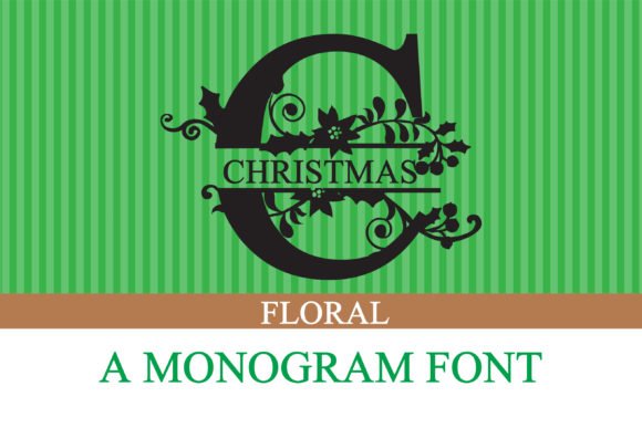 Christmas Floral Font - Featured Image