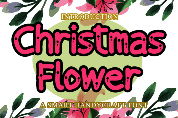 Christmas Flower Font - Featured Image