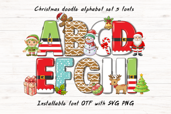 Christmas Set Font - Featured Image