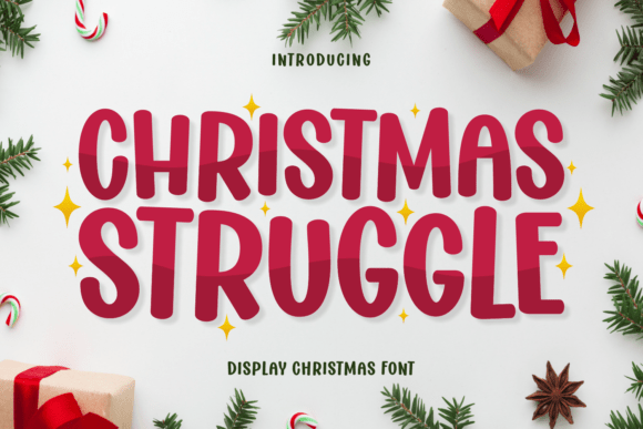 Christmas Struggle Font - Featured Image