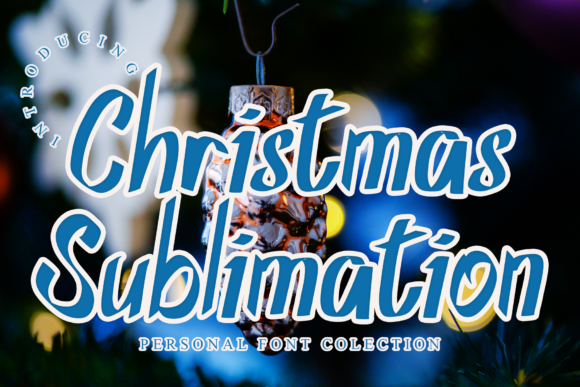 Christmas Sublimation Font - Featured Image