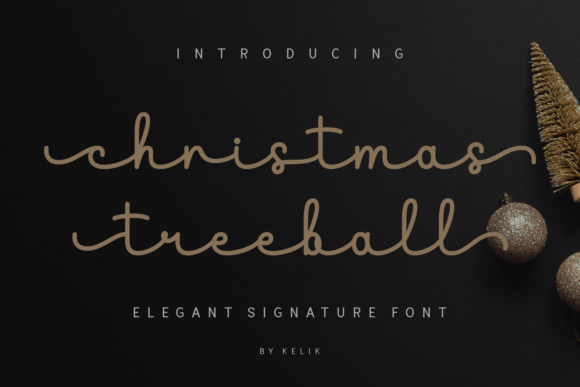 Christmas Treeball Font - Featured Image
