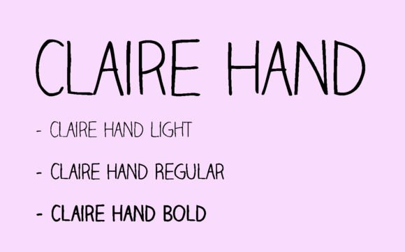 Claire Hand Font - Featured Image