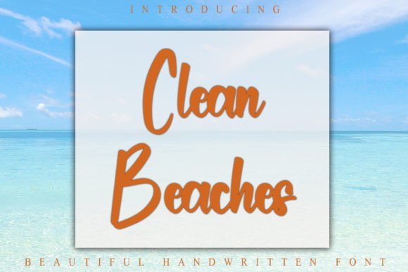 Clean Beaches Font - Featured Image