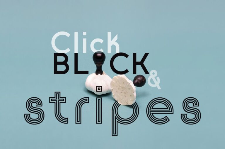 Click Black & Stripes Font - Featured Image