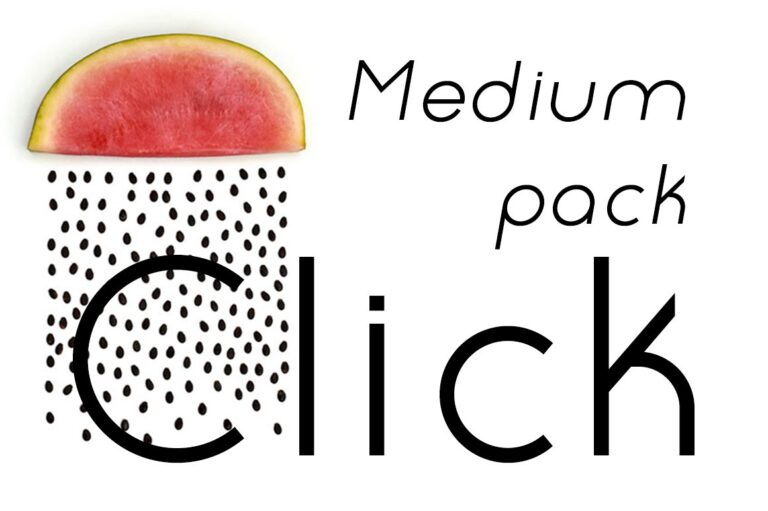 Click Medium Pack Font - Featured Image