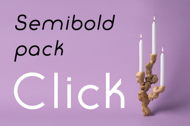 Click SemiBold Pack Font - Featured Image