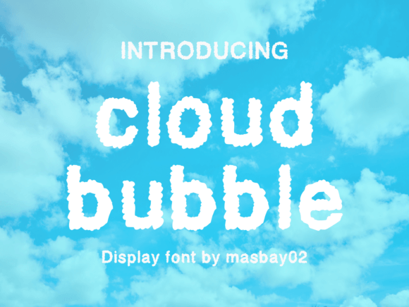 Cloud Bubble Font - Featured Image