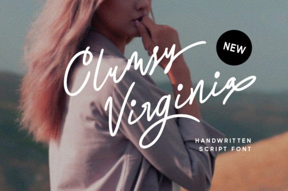 Clumsy Virginia Font - Featured Image