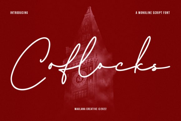 Coflocks Script Font - Featured Image