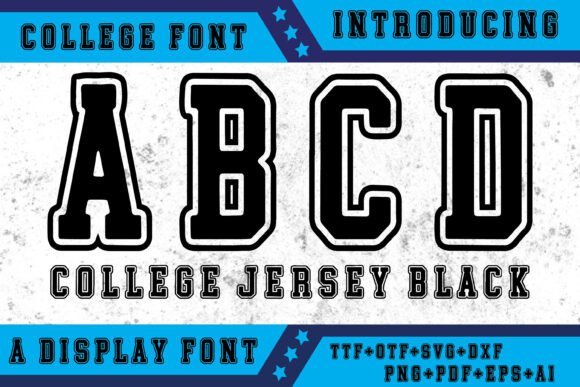 College Jersey Black Font - Featured Image