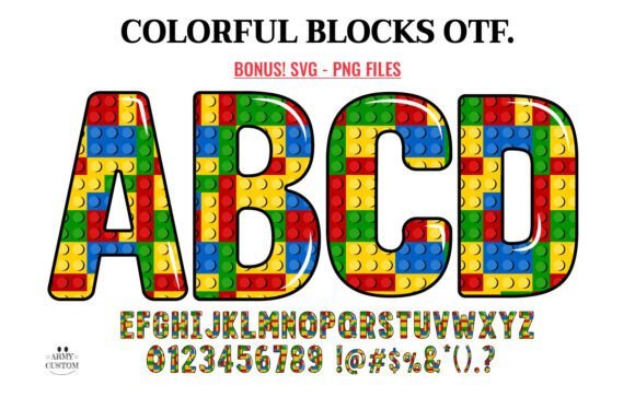 Colorful Blocks Font - Featured Image