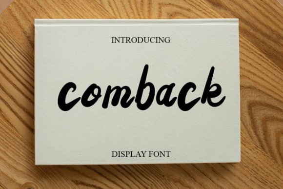 Comback Font - Featured Image