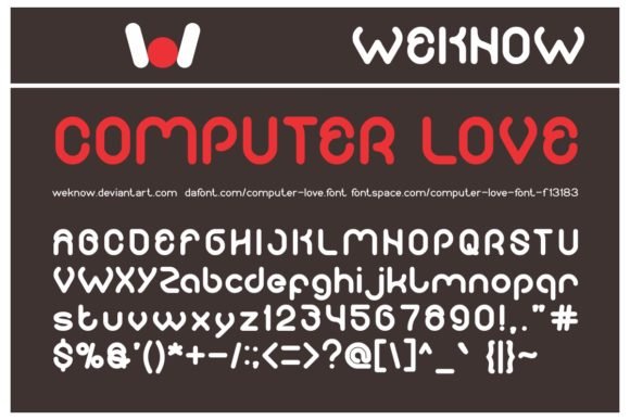 Computer Love Font - Featured Image