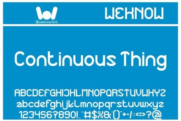 Continuous Thing Font - Featured Image