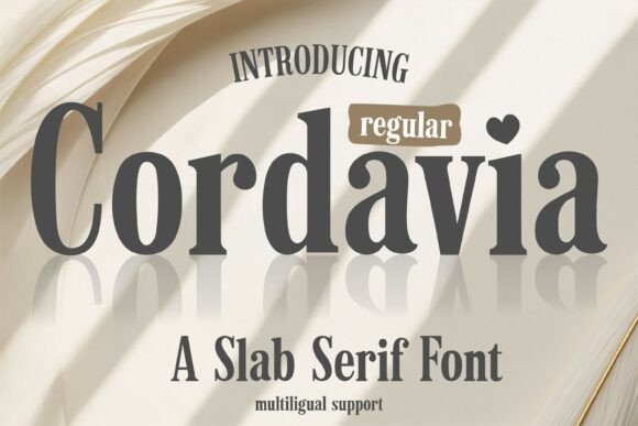 Cordavia Regular Font - Featured Image