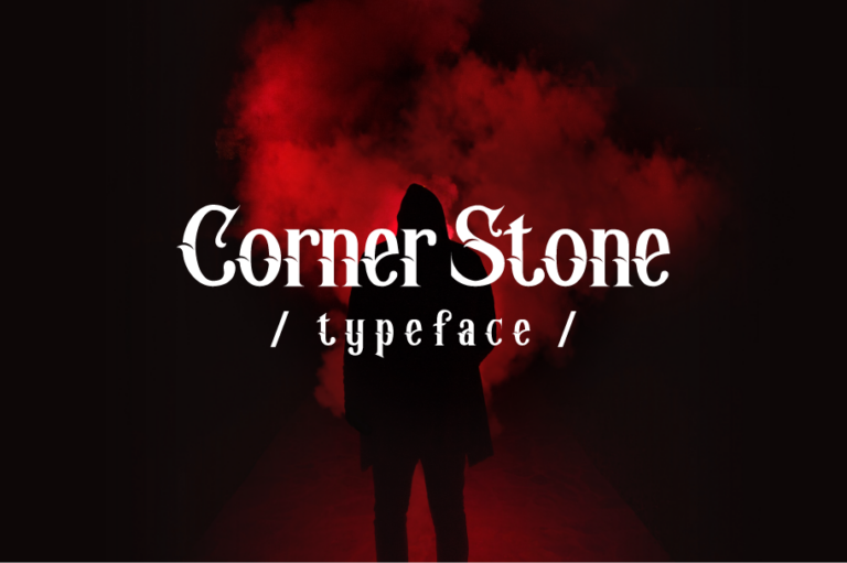 Corner Stone Font - Featured Image