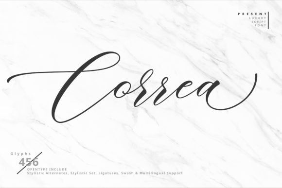 Correa Script Font - Featured Image
