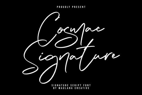 Cosmac Signature Font - Featured Image