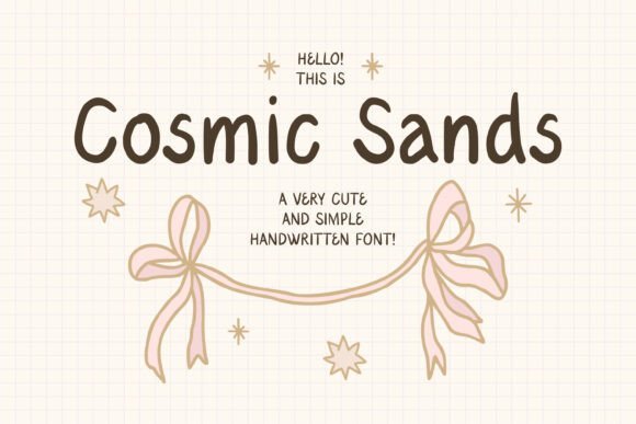 Cosmic Sands Font - Featured Image