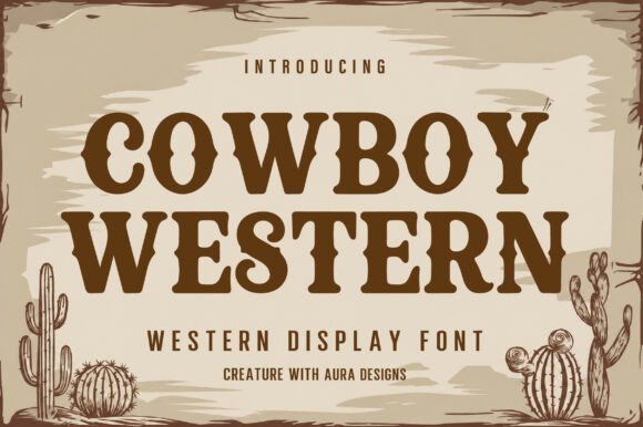 Cowboy Western Font - Featured Image