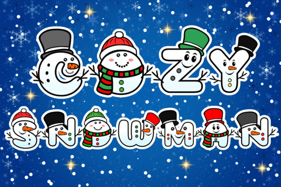 Cozy Snowman Font - Featured Image