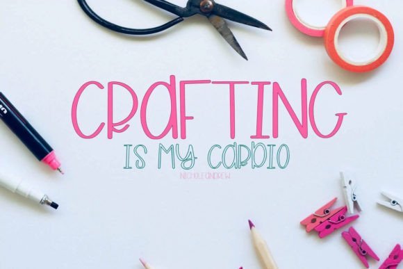 Crafting is My Cardio Font - Featured Image