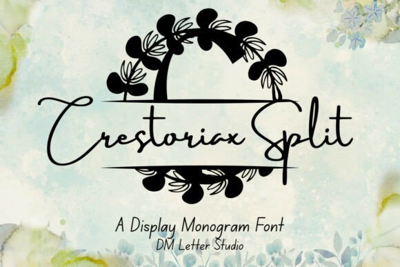 Crestoriax Split Monogram Font - Featured Image