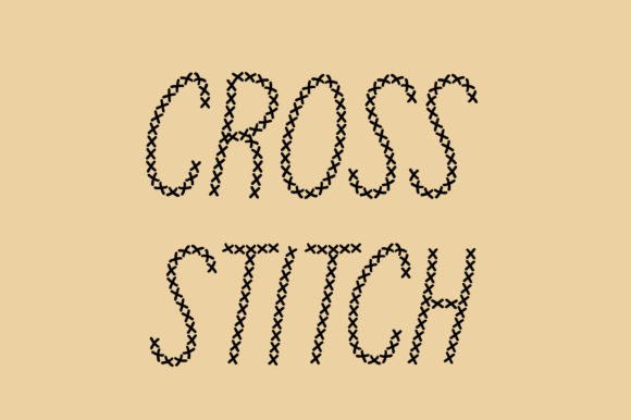 Cross Stitch Font - Featured Image