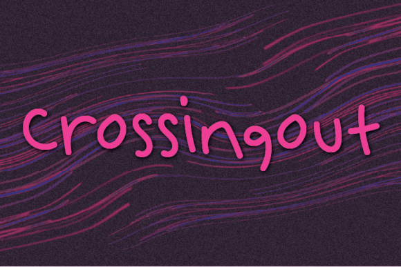 Crossingout Font - Featured Image
