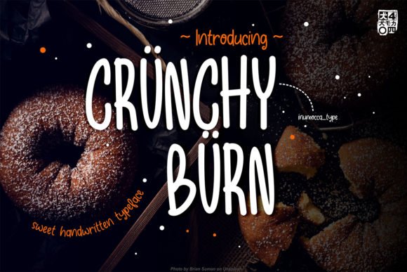 Crunchy Burn Font - Featured Image