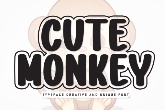 Cute Monkey Font - Featured Image