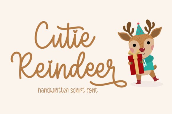 Cutie Reindeer Font - Featured Image