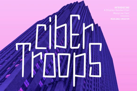 Cyber Troops Font - Featured Image