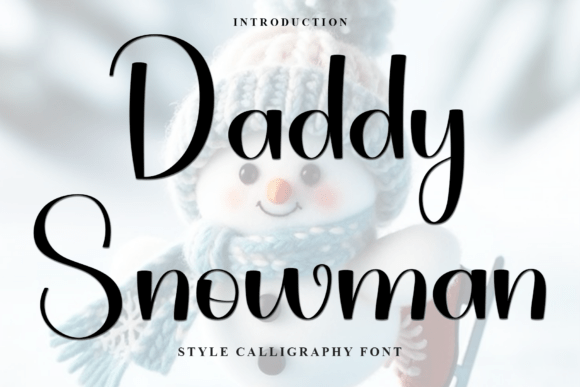 Daddy Snowman Font - Featured Image
